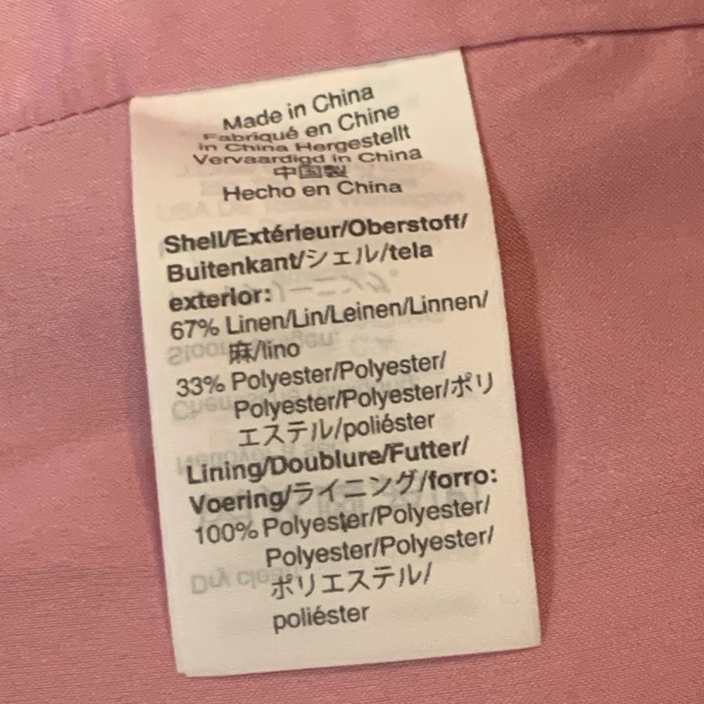 J. CREW Parke Blazer Womens Size 8 Linen Blend Pink Jacket Blazer Preppy Career - Picture 6 of 9